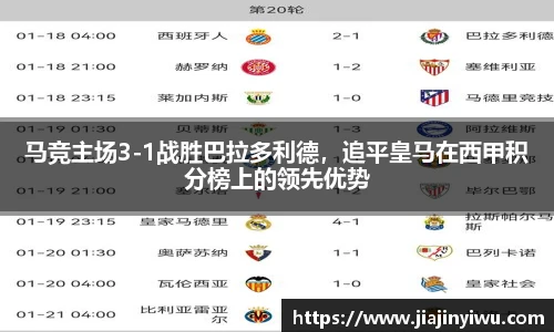 马竞主场3-1战胜巴拉多利德，追平皇马在西甲积分榜上的领先优势