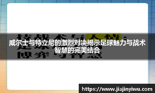 威尔士与特立尼的激烈对决揭示足球魅力与战术智慧的完美结合